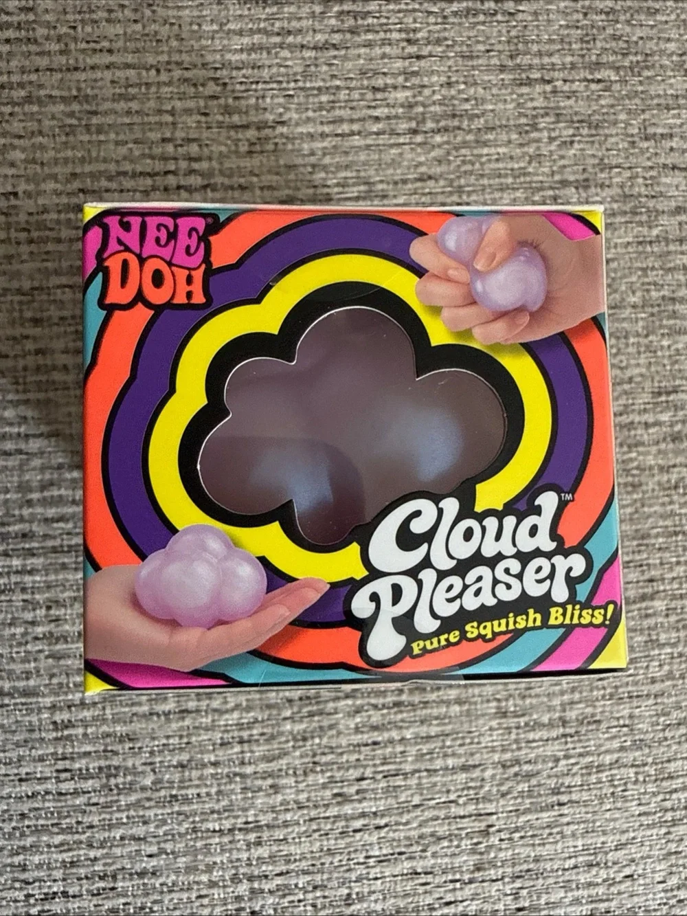Schylling Nee Doh Cloud Pleaser Soft Doh Squish Tactile Squeeze Toy Purple
